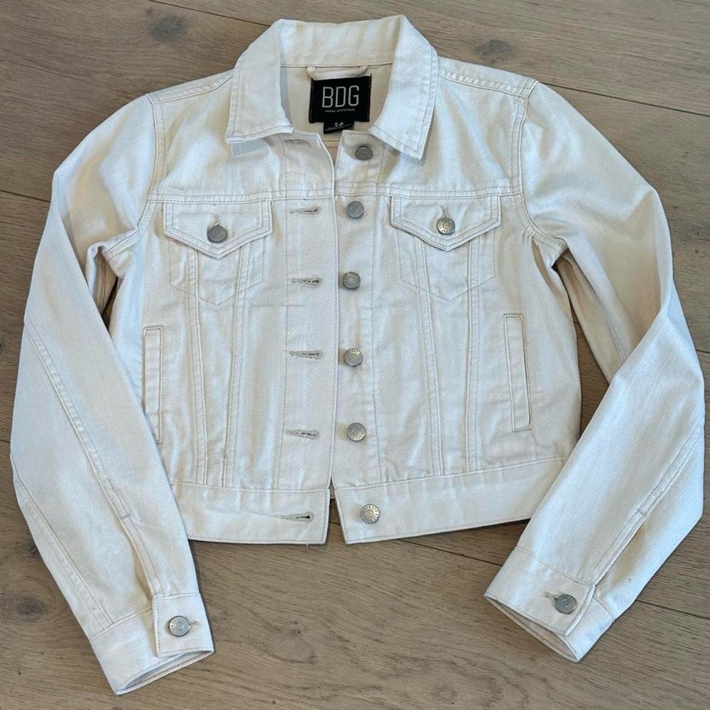BDG Cream Jean Jacket Classic Style